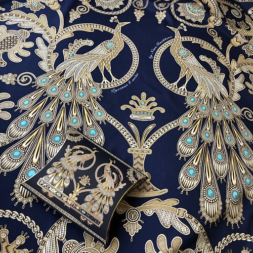 Сувенирный платок "Русское золотное шитье"
