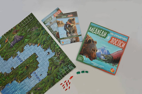 Игра настольная "Медведи и Лососи. Тайна Курильского озера"