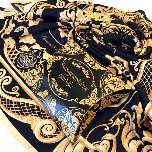 Сувенирный платок "Златоустовская гравюра"