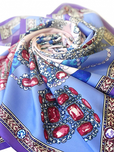 Сувенирный платок "Драгоценности Екатерины Великой"