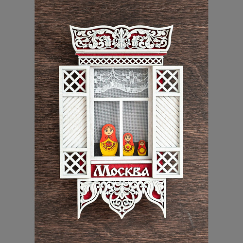 Коллекционный магнит-наличник №17 "Москва"