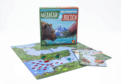 Игра настольная "Медведи и Лососи. Тайна Курильского озера"