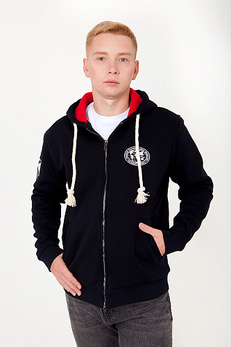 Толстовка РГО синяя "Бриг Меркурий"