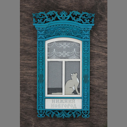 Коллекционный магнит-наличник №5 "Нижний Новгород"