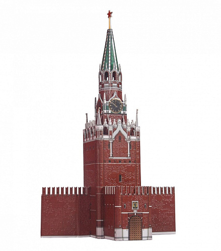 Сборная модель из переплетного картона. Спасская башня