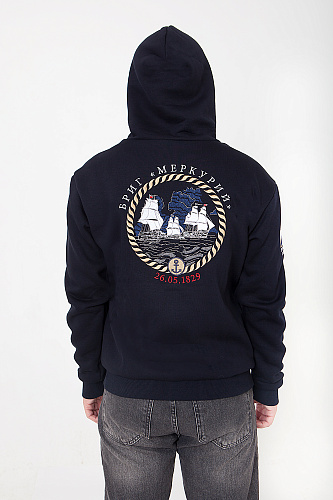 Толстовка РГО синяя "Бриг Меркурий"