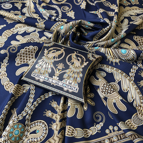 Сувенирный платок "Русское золотное шитье"