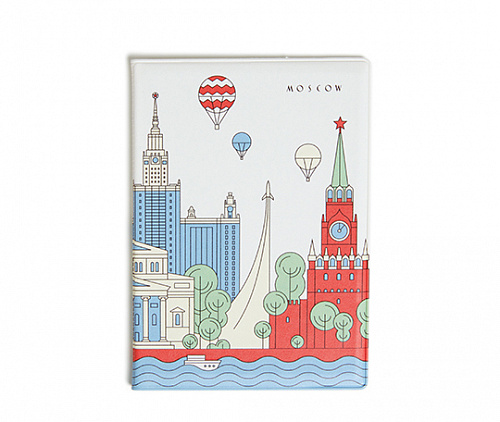 Обложка для паспорта "Туристическая Москва"