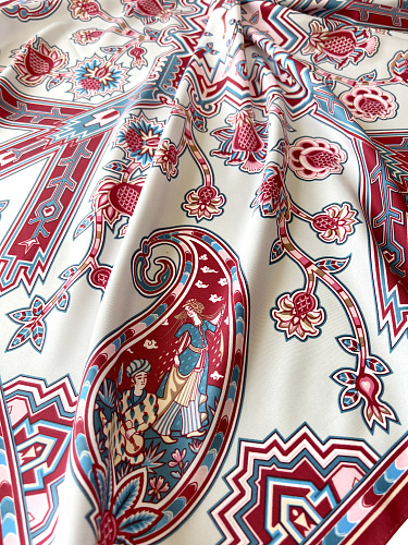 Сувенирный платок "Кавказский скакун"